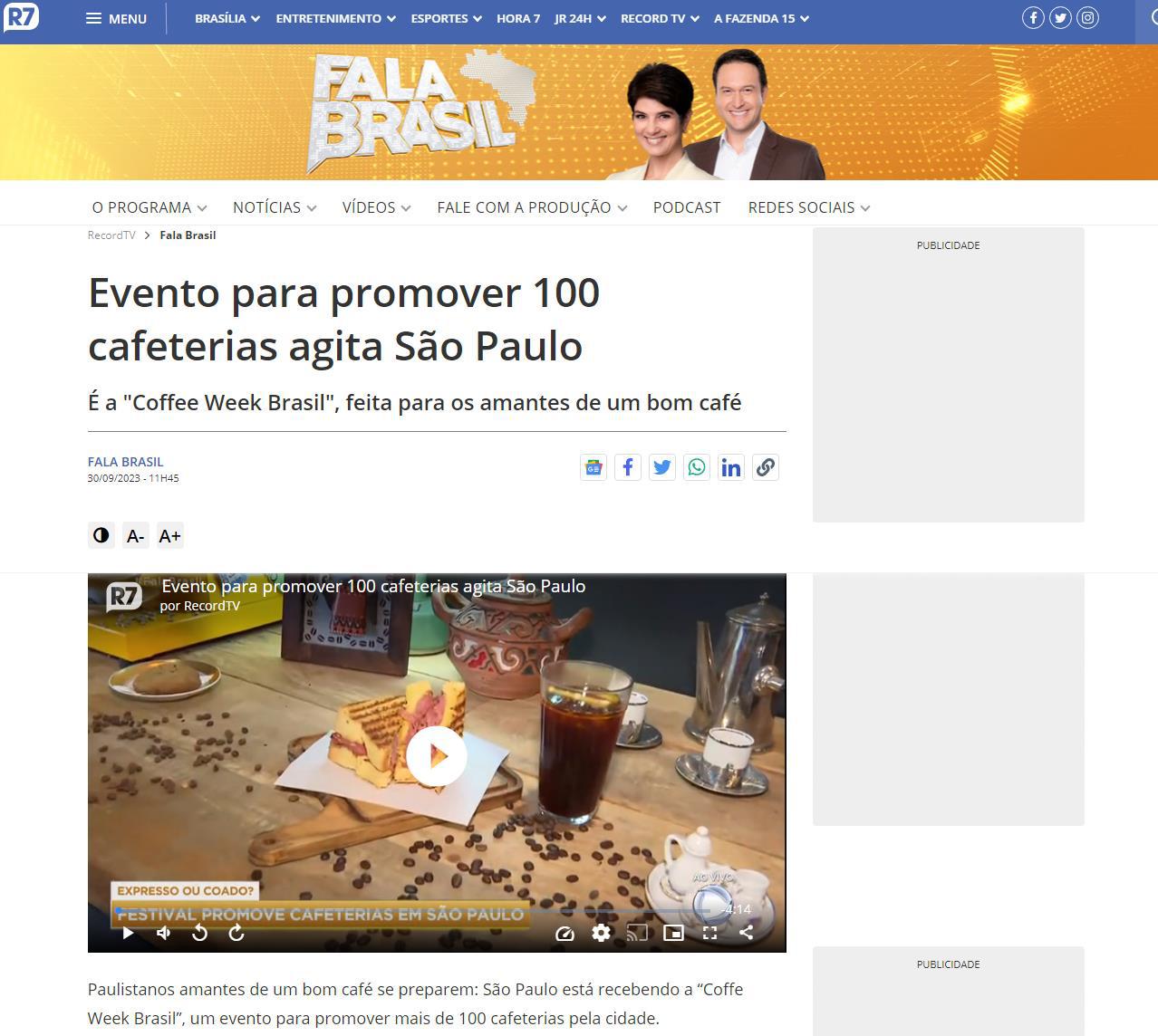 Portal Record TV - Fala Brasil